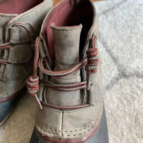 Sorel Women's Out N About Leather Ankle Boots - Picture 2 of 7